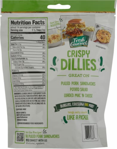Fresh Gourmet® Crispy Dillies™ Perspective: back