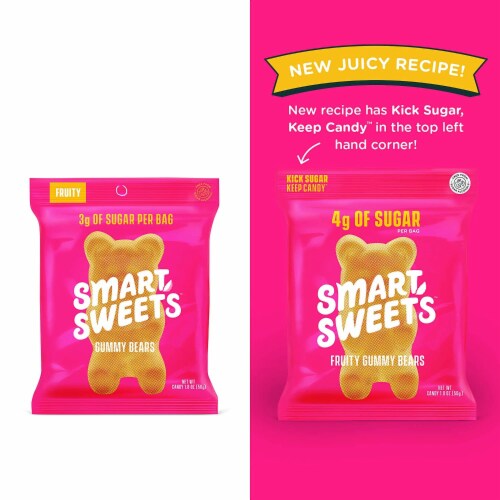 SmartSweets Smart Sweets, Gummy Bears Fruity, 1.8 Ounce (Pack of 1) Perspective: back