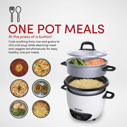 Aroma Housewares ARC-747-1NG 14-Cup (Cooked) (7-Cup UNCOOKED) Pot Style Rice Cooker and Food, 1 unit - Foods Co. Aroma Housewares ARC-747-1NG 14-Cup (Cooked) (7-Cup UNCOOKED) Pot Style Rice Cooker and Food, 1 unit - Foods Co.