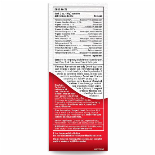 T-Relief™ Arnica +12 Pain Relief Gel Perspective: back