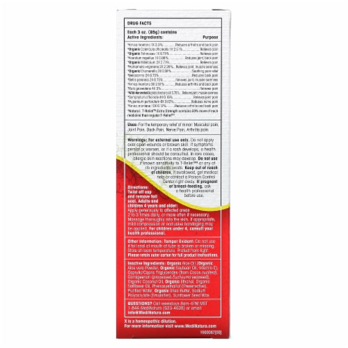 MediNatura T-Relief™ Arnica +12 Extra Strength Chamomilla Perspective: back