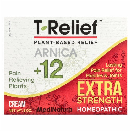 MediNatura T-Relief Arnica +12 Extra Strength - 8 oz Perspective: back