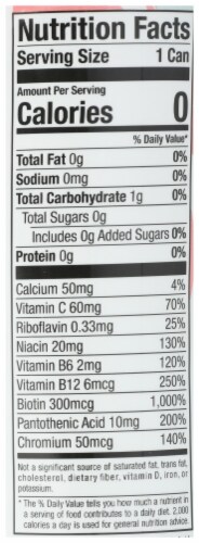 FitTea™ Zero Sugar Watermelon Sugar Energy Drink Can Perspective: back