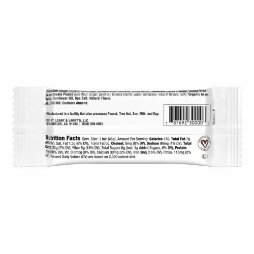 Lenny & Larry's® Chocolate Almond Sea Salt Complete Cookie-fied Bar™ Perspective: back