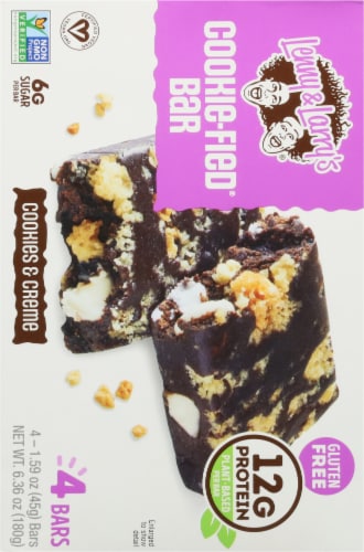 Lenny & Larry's® Cookies & Creme Cookie-fied® Protein Bar Multipack Perspective: back