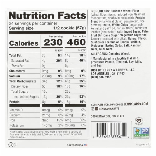 4oz CHOC O MINT COMPLETE COOKIE 12 CT Perspective: back