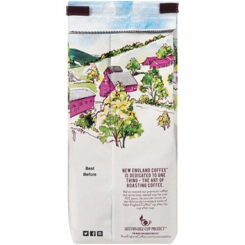 New England Coffee® Colombian Supremo Medium Roast Ground Coffee Perspective: back