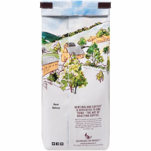 New England Coffee® Butter Pecan Medium Roast Ground Coffee Perspective: back