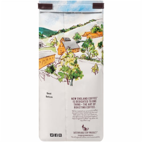 New England Coffee® Hazelnut Crème Medium Roast Ground Coffee Perspective: back