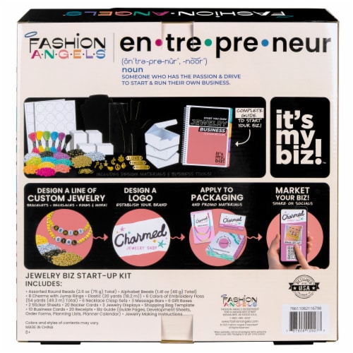 Fashion Angels® Entrepreneur Jewelry Business Start-Up Kit Perspective: back
