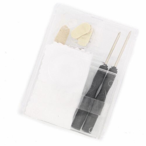 Wideskall 22 Pcs Eyeglass Repair Kit Optical Tool Set Glasses Repair Screwdriver Screws Perspective: back
