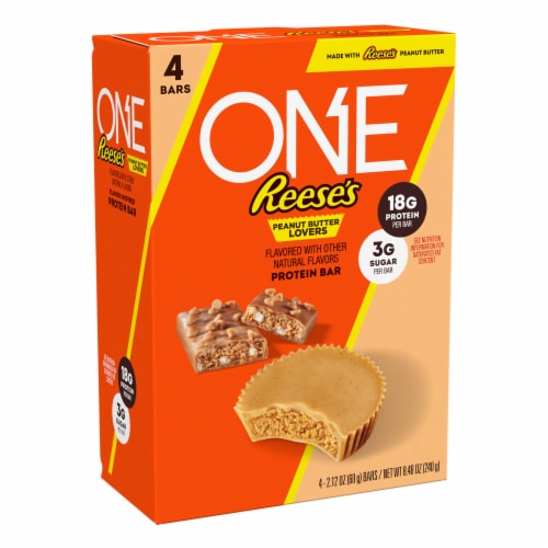 ONE REESE'S Peanut Butter Lovers Flavored Protein Bars Perspective: back