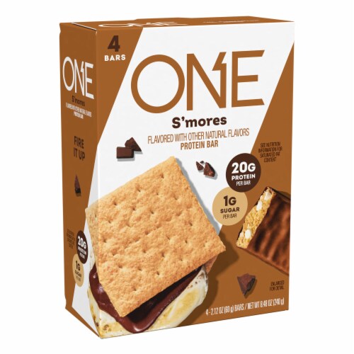 ONE S'mores Flavored Protein Bars Perspective: back