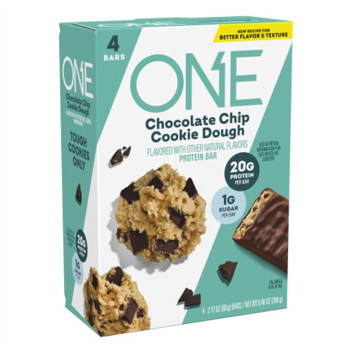 ONE® Chocolate Chip Cookie Dough Flavored Protein Bars Perspective: back