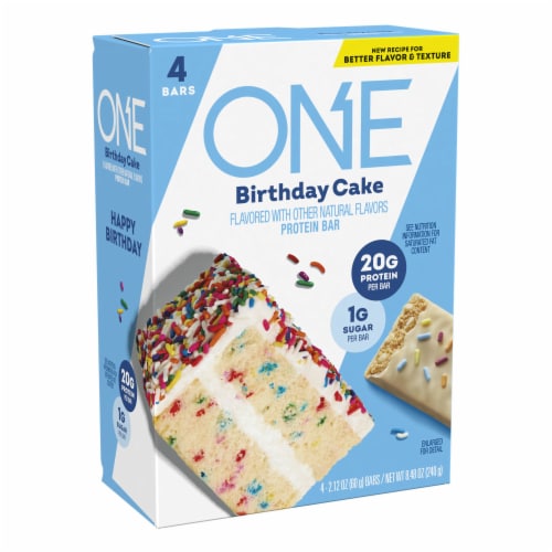 ONE Birthday Cake Flavored Protein Bars Perspective: back