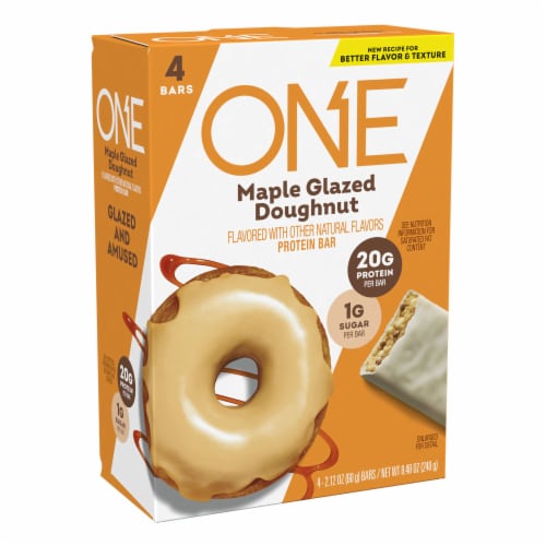 ONE Protein Bar Maple Glazed Doughnut with 20g Protein and 1g Sugar Perspective: back