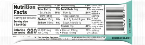ONE Bar Chocolate Chip Cookie Dough Protein Bar Perspective: back