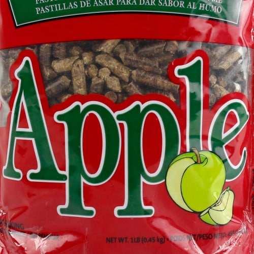 BBQr's Delight Apple Pellet Blend 1lb Grilling Smoking Pellets 100% All Natural Perspective: back