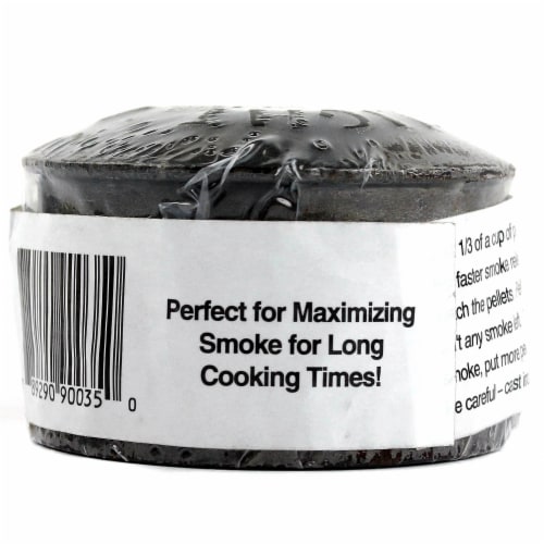 Cast Iron Smoker Pot Wood Pellet Smoke BBQ Grill Barbecue BBQrs Delight Perspective: back