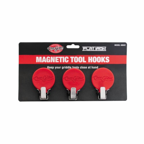 Char-Griller® Flat Iron™ Magentic Tool Hooks Perspective: back