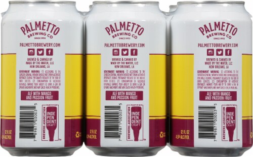 Palmetto Brewing Company Pale Ale Perspective: back