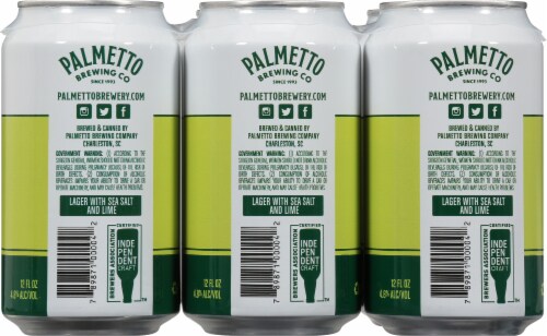 Palmetto Salted Lime Lager Perspective: back