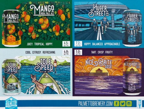 Palmetto Brewing Company® The Battery Pack Beer Variety Pack Perspective: back