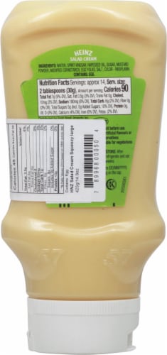 Heinz Original Salad Cream Dressing Perspective: back