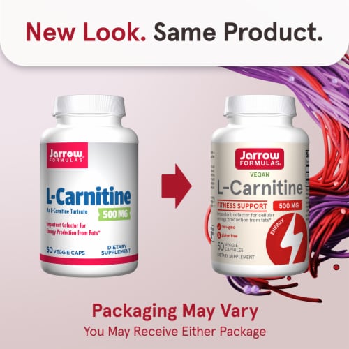 Jarrow Formulas® L Carnitine Capsules 500 mg Perspective: back