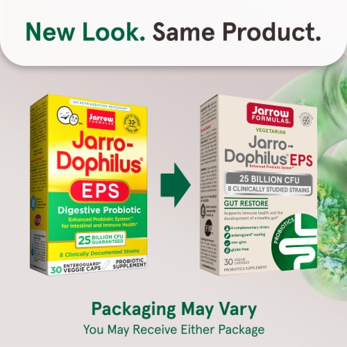 Jarrow Formulas® Jarro-Dophilus® EPS Gut Restore Probiotics Veggie Capsules Perspective: back