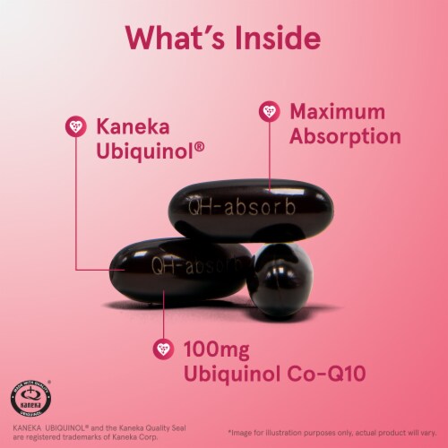 Jarrow Formulas Ubiquinol QH-Absorb Softgels 100mg Perspective: back
