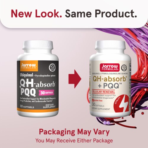 Jarrow Formulas® QH absorb® + PQQ™ Softgels Perspective: back