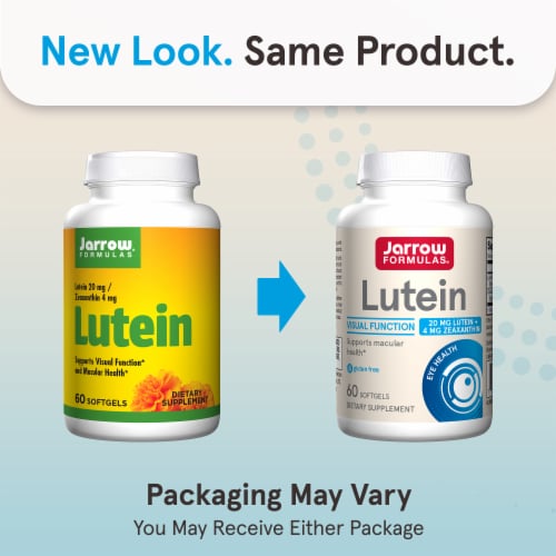 Jarrow Formulas® Lutein with Zeaxanthin Softgels Perspective: back