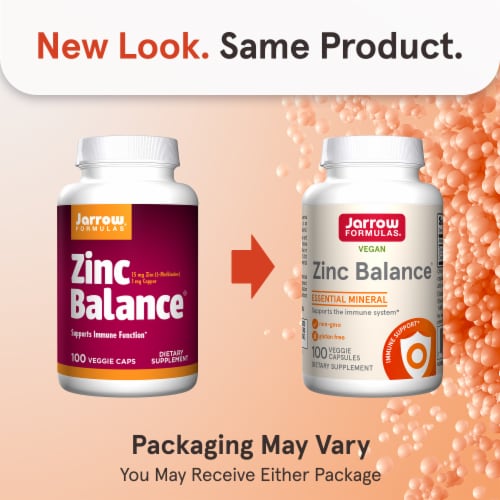 Jarrow Formulas® Zinc Balance® Capsules 15 mg Perspective: back