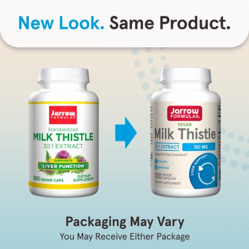Jarrow Formulas® Milk Thistle Standardized Silymarin Extract Capsules 150 mg Perspective: back