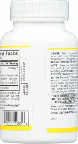 Jarrow Formulas® Citrus Bergamot Supplements 500mg Perspective: back