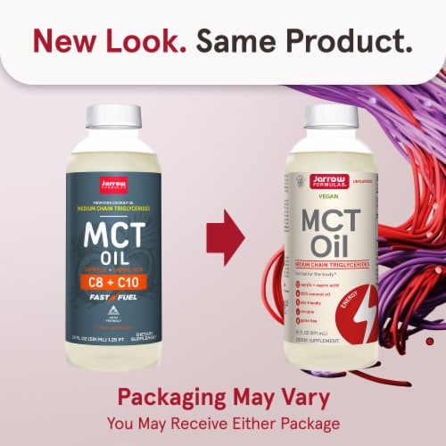 Jarrow Formulas® Unflavored Medium Chain Triglycerides (MCT) Oil Perspective: back