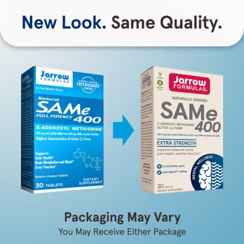 Jarrow Formulas® Sam-E Tablets 400mg Perspective: back