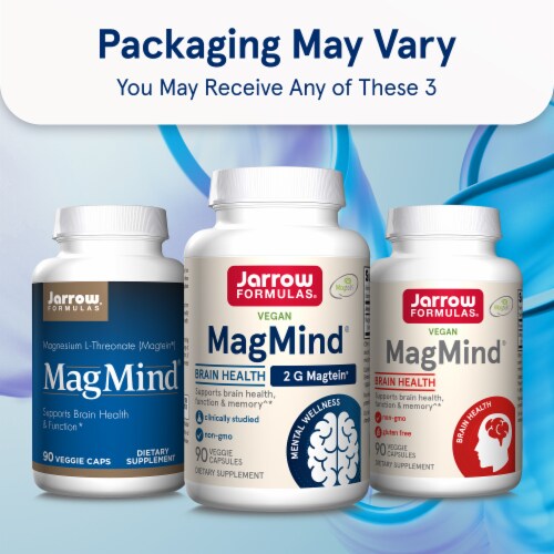Jarrow Formulas® MagMind® Brain Health with Magtein® for Memory Support Capsules Perspective: back