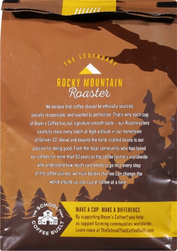 Boyer's Coffee™ DenverBlend™ Light Roast Whole Bean Coffee Perspective: back