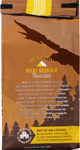 Boyer's Coffee™ DenverBlend™ Light Roast Ground Coffee Perspective: back