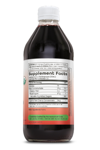 Dynamic Health® Organic 100% Tart Cherry Juice Concentrate Perspective: back