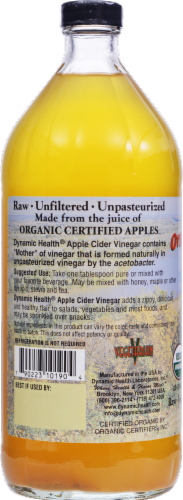 Dynamic Health Apple Cider Vinegar Perspective: back