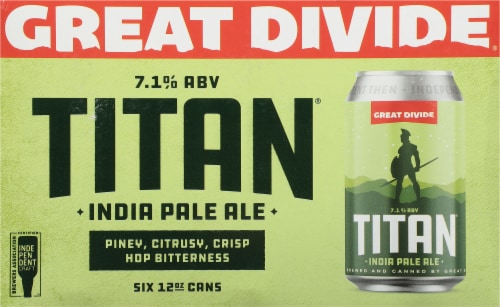 Great Divide Brewing Co.® Titan® IPA Beer Perspective: back