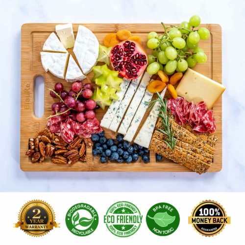 Extra Large Bamboo Cutting Board Eco Friendly and Antibacterial Chopping  and Serving Board, 1 unit - King Soopers