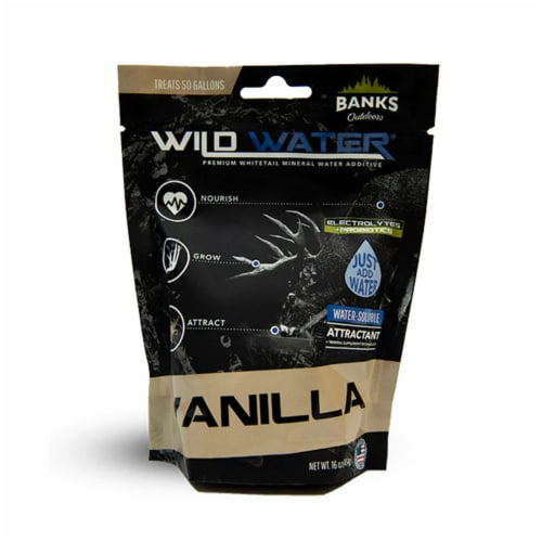 Banks Outdoors Wild Water Mineral Supplement and Attractant, Vanilla (12 Pack) Perspective: back