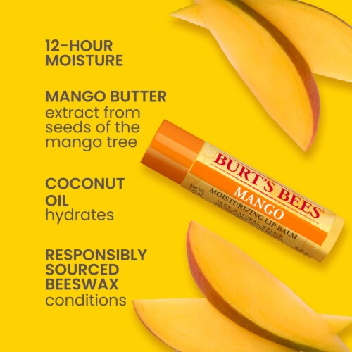 Burt's Bees Mango Moisturizing Lip Balm Perspective: back