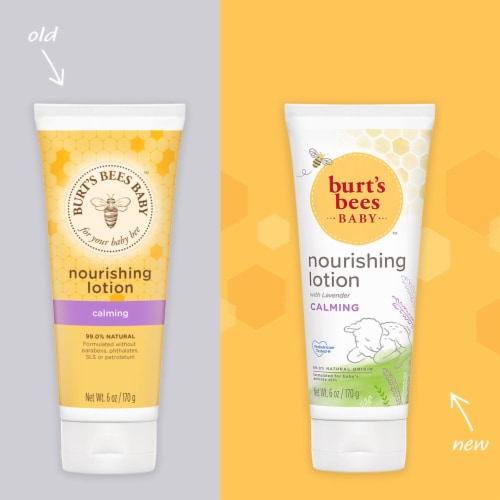 Burt's Bees Baby Nourishing Calming Lavender Lotion Perspective: back