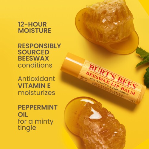 Burt's Bees Moisturizing Beeswax Lip Balm Perspective: back