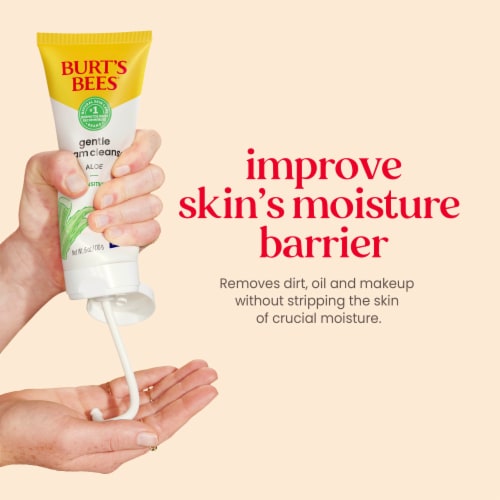 Burt's Bees Natural Origin Sensitive Solutions with Aloe Gentle Cream Cleanser Perspective: back